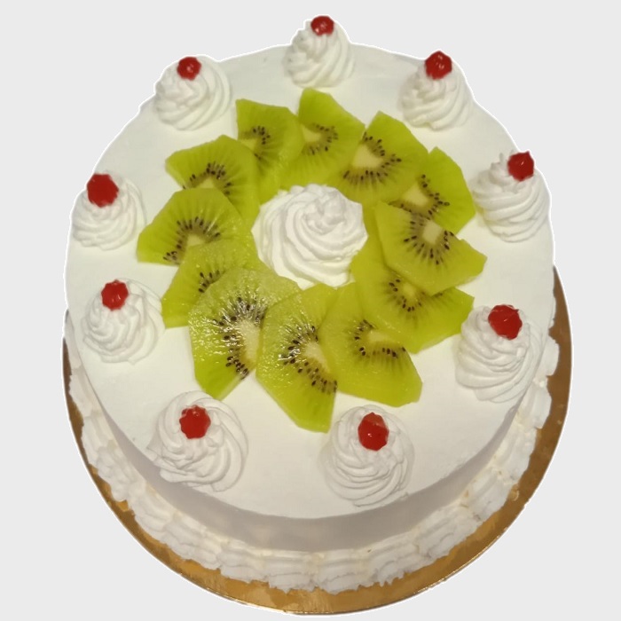 Tarta vainilla con kiwi